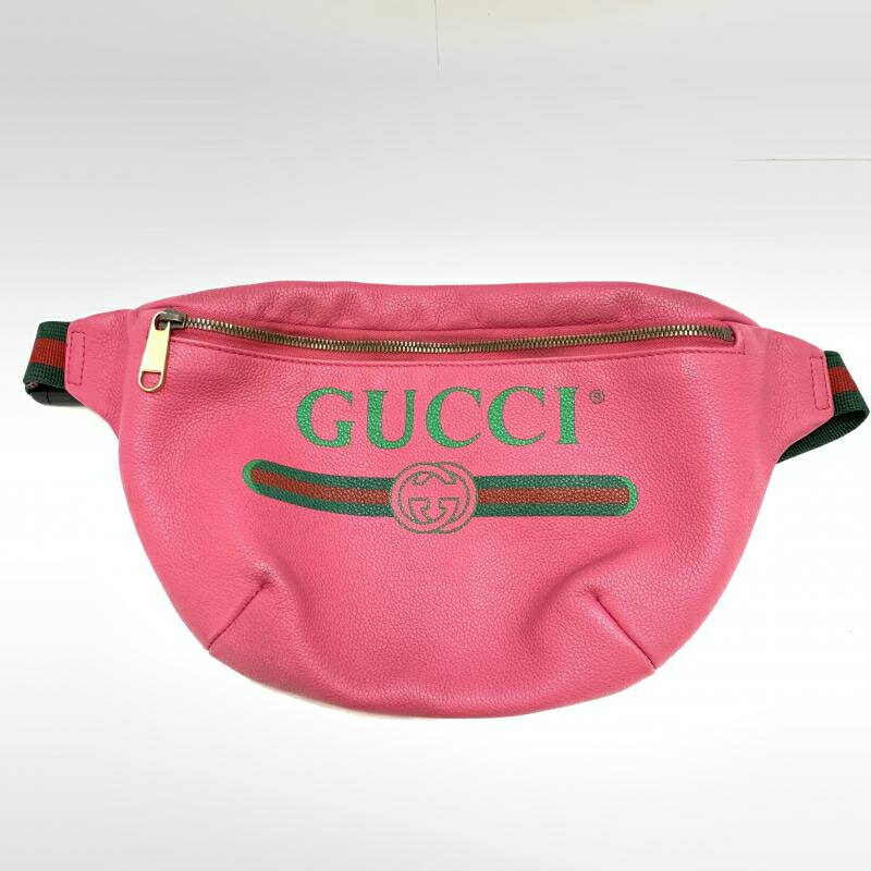【中古】GUCCI　シェリーライン　ボディバッグ　ピンク　530412-527066 グッチ[92]