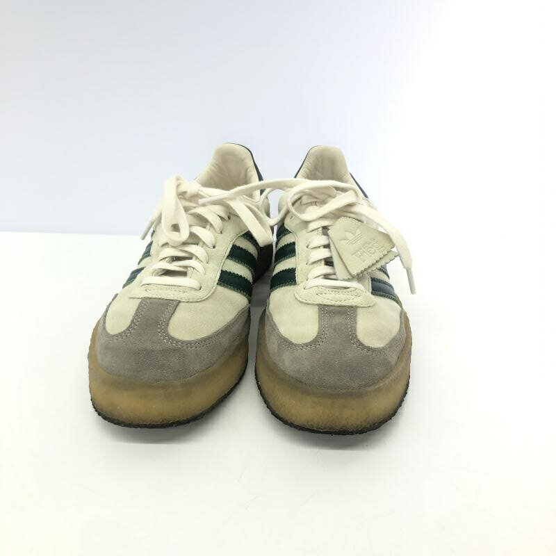 【中古】Ronnie Fieg × Clarks × adidas Samba White/Green　ID7297　26cm　ロニー・ファイグ　クラークス　アディダス　サンバ[66]
