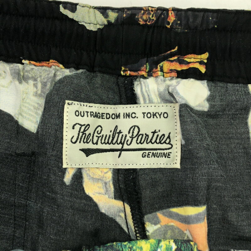 【中古】WACKO MARIA 17SS KINGSTON JAMAICA HAWAIIAN SHORTS サイズL 総柄[91]