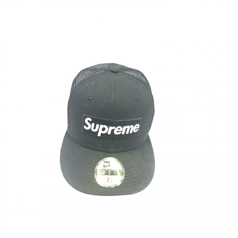 【中古】Supreme 24SS BoxLogo MeshBack NewEra Black シュプリーム[92]
