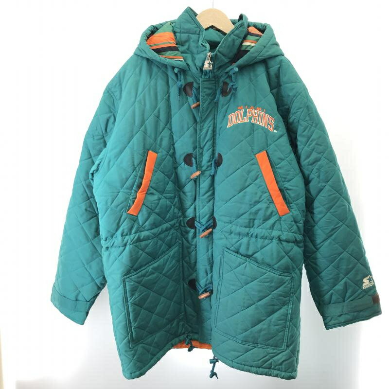 【中古】STEATER マイアミドルフィンズ 中綿ブルゾン グリーン L[91]