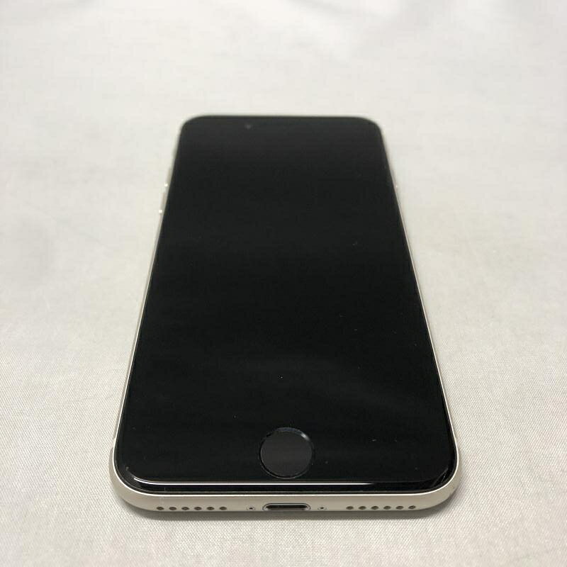 【中古】アップル au iPhone SE 第3世代 64GB スターライト SIMロック解除済 本体のみ[15]