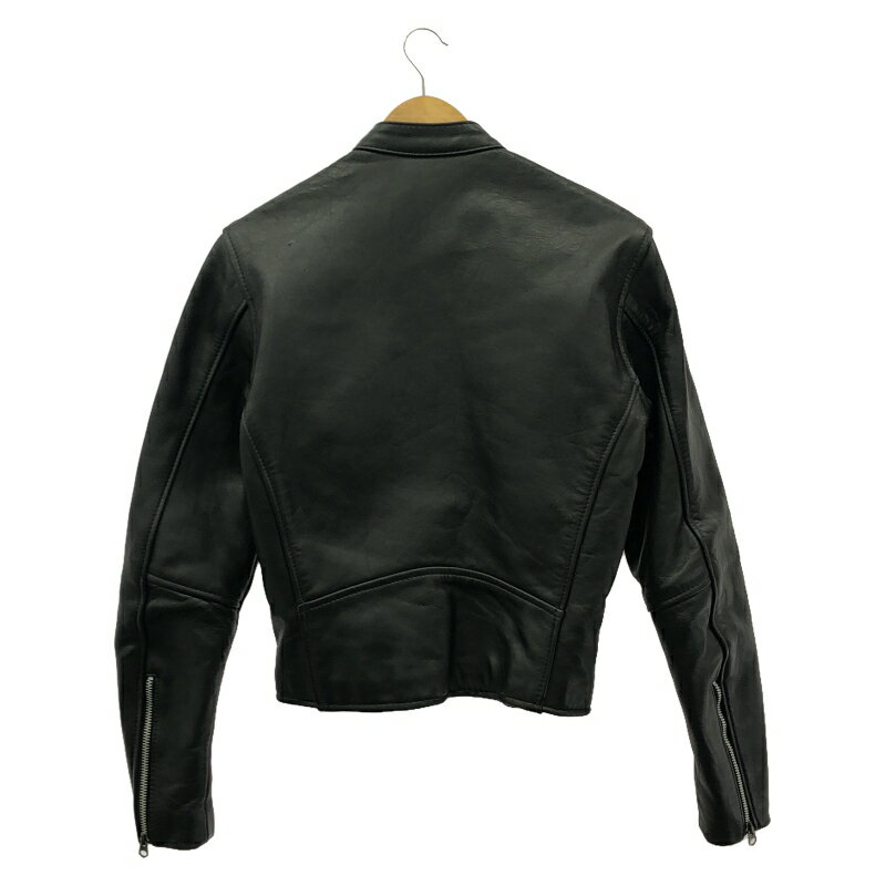 【中古】VANSON シングルライダース サイズ34 黒 バンソン[91]