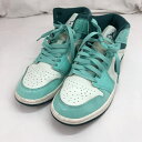 【中古】Nike Women's Air Jordan 1 Mid SE Bleached Turquoise サイズ27cm DZ3745-300 ナイキ[9...