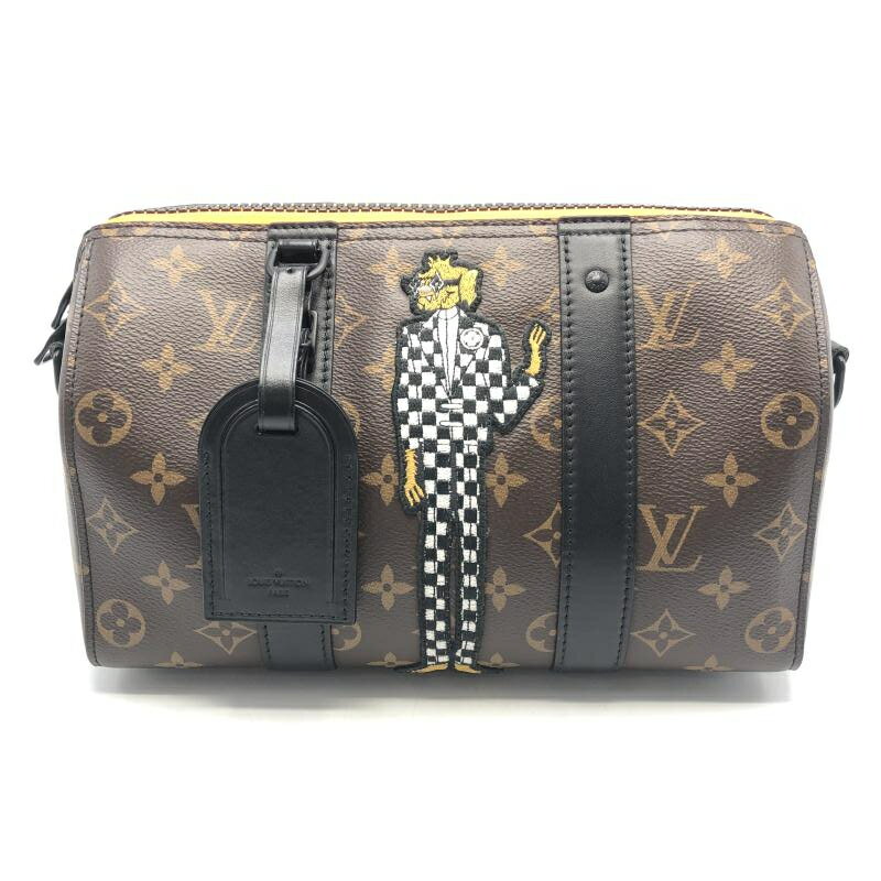 【中古】LOUIS VUITTON LVフレンズ シティ キーポル M45652 モノグラム ブラウン ブラック ルイ・ヴィトン[10](4)
