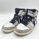 【中古】Nike Air Jordan 1 High OG White Cement 24.5cm ナイキ エアジョーダン 1 ハイ OG ホワイトセメント [...