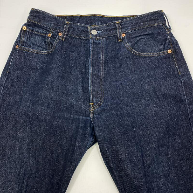 【中古】LEVI'S 90s トルコ製 501 ボタン裏T01 インディゴ W34L36 △裾上げ　リーバイス[24]