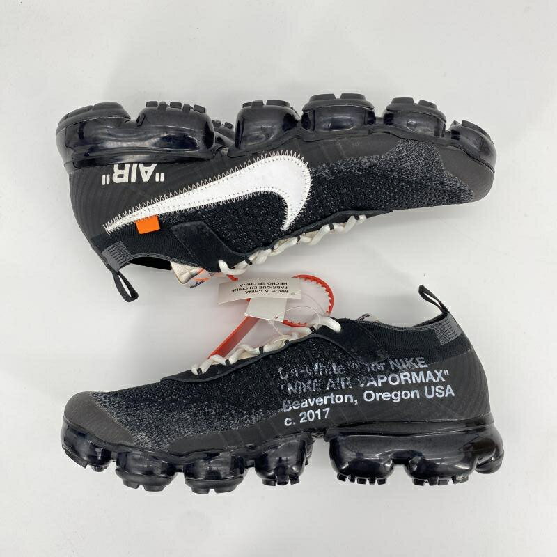 【中古】Off-White × NIKE Air Vapormax The Ten スニーカー 26.5cm AA3831-001 ブラック ホワイト オフホワイト ナイキ[10]
