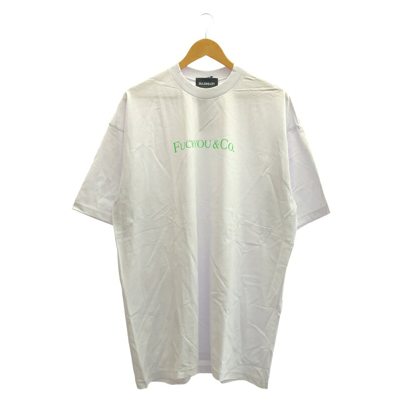 【中古】MAJOGARI PRO CLUB　FUCKYOU&CO Tシャツ　XXL ホワイト　グリーン　マジョガリー　プロクラブ[66]