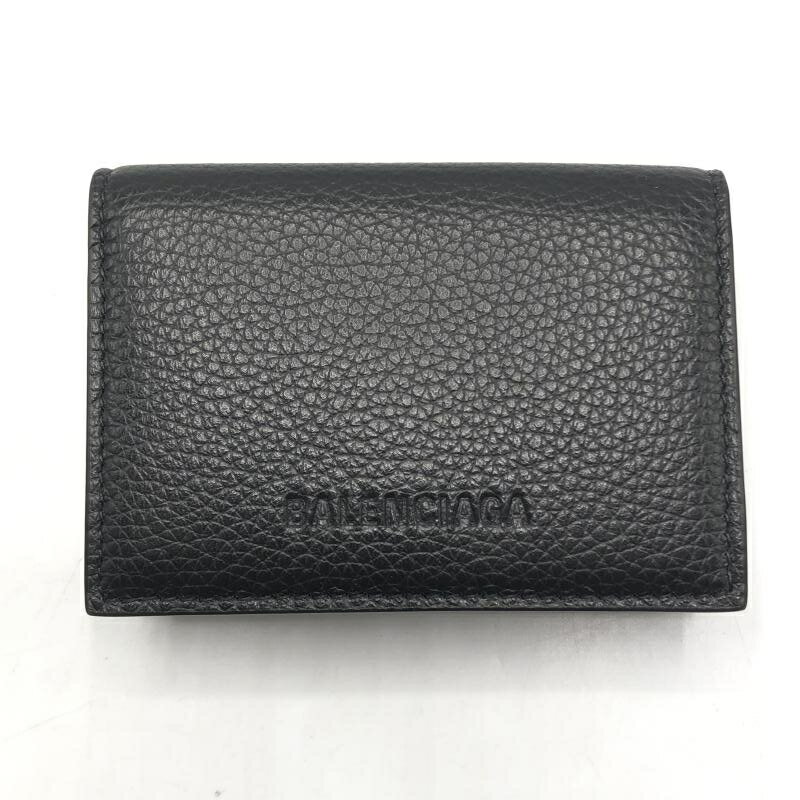 【中古】BALENCIAGA ペーパーウォレット 三つ折り財布 664037・1000・S・000959 ブラック バレンシアガ[10]