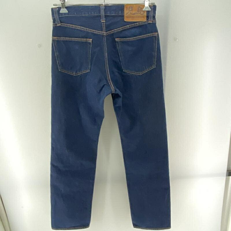 【中古】KOJIMA GENES KOJIMA GENES 13oz ダイヤステッチダブルニーストレートデニム インディゴ コジマジーンズ　32[24]
