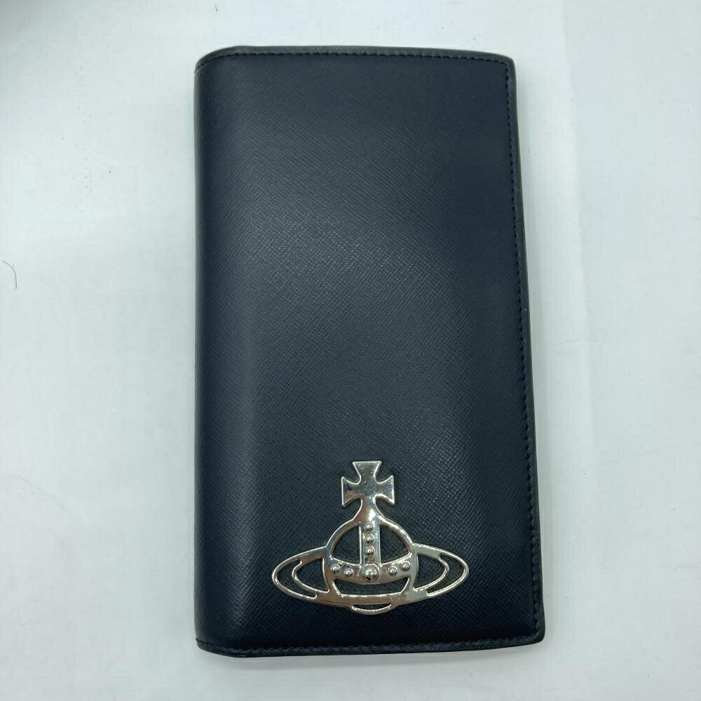 【中古】Vivienne Westwood レザー長財布 ブラック 5150050 ヴィヴィアンウエストウッド [19]