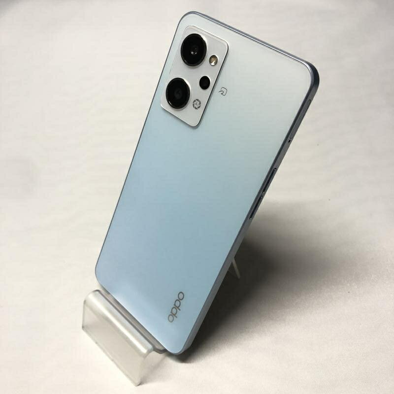 【中古】OPPO Reno7A A201OP Y!mobile ドリームブルー SIMロックなし 本体のみ 背面傷あり[15]