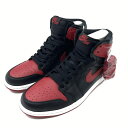 【中古】NIKE AIR JORDAN 1 RETRO HIGH OG Bred サイズ28.5cm 555088-023 ※ラメ化あり ナイキ エアジョーダン...