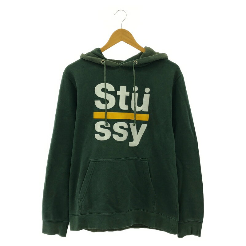 【中古】90s STUSSY ロゴパーカー サイズM 色褪せあり オールド ステューシー[17]