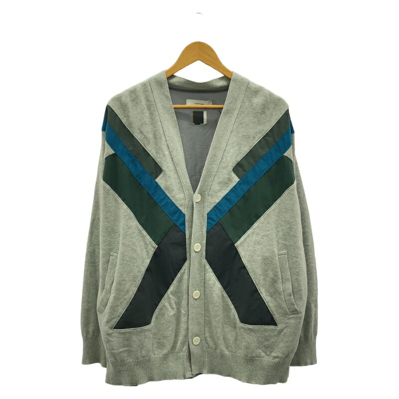 【中古】FACETASM ナイロンカーディガン GRY サイズ1 KGO-KN-U02 ファセッタズム [92]