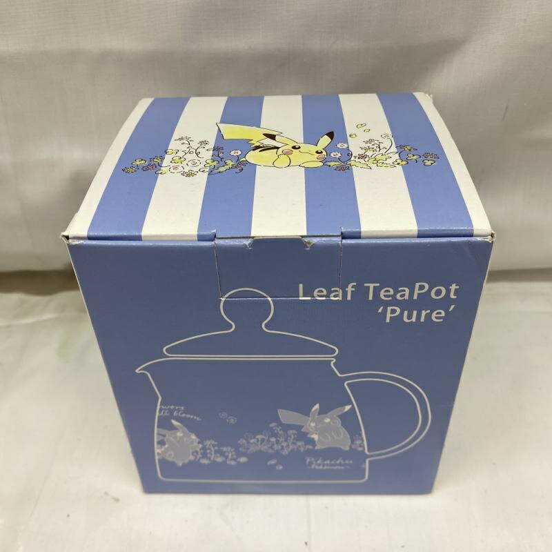 【中古】未使用・箱傷み)ポケモンセンター限定 HARIO リーフティーポット・ピュア Flowers in full blo..