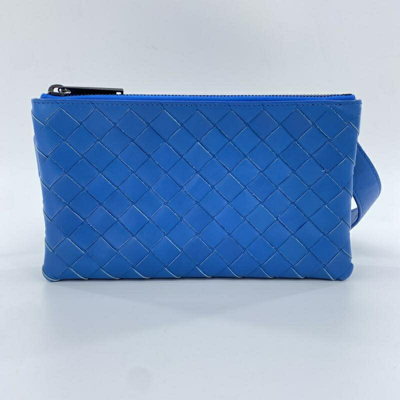 【中古】BOTTEGA VENETA ショルダーバッグ イントレチャート ブルー ボッテガ・ヴェネタ[10]