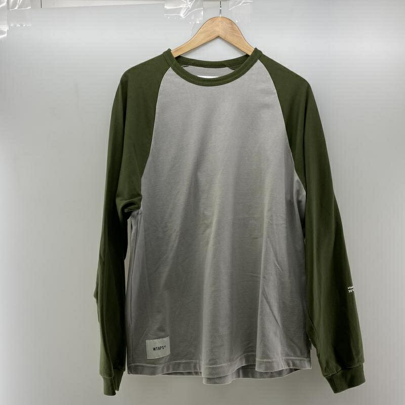 【中古】W)TAPS W)TAPS 22AW IAN RAGLAN LS OLIVE サイズ03[24]