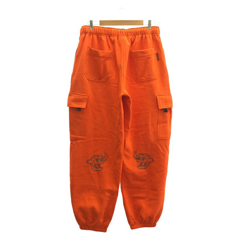 【中古】TOY MACHINE DEAD MONSTER SWEAT LOOSE CARGO PANTS カーゴパンツ L オレンジ トイマシーン[10]