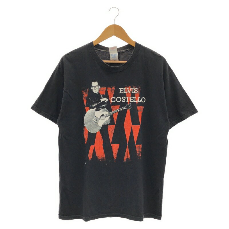 【中古】90-00s エルヴィス・コステロ Tennessee Riverボディ Tシャツ L ブラック[66]