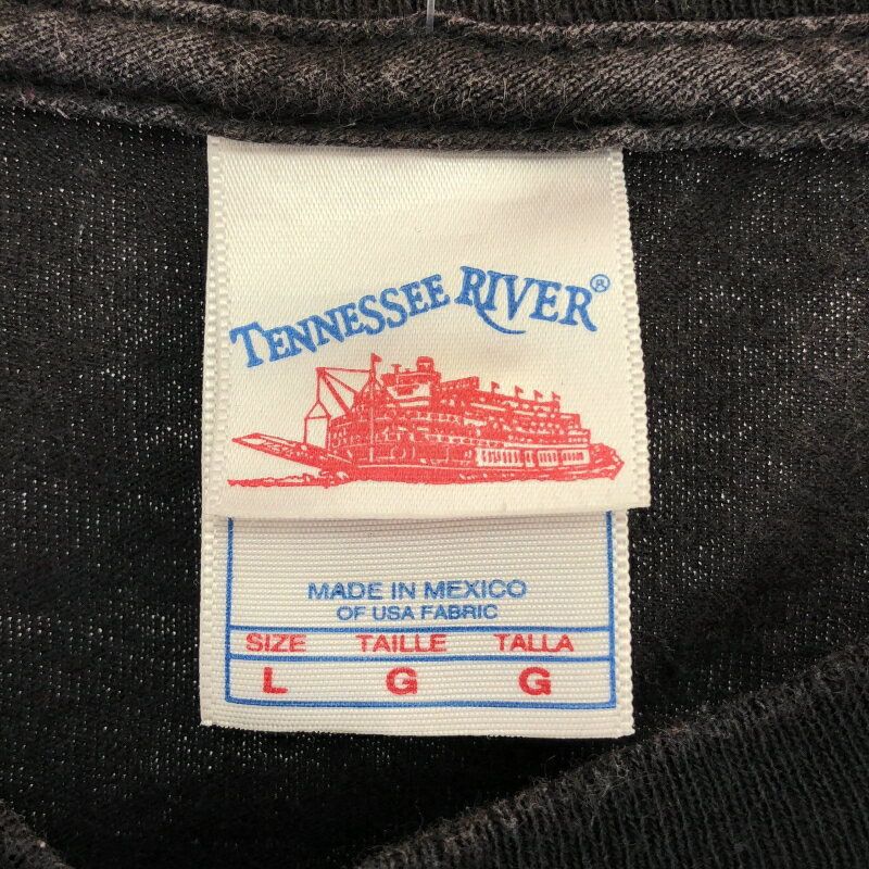 【中古】90-00s エルヴィス・コステロ Tennessee Riverボディ Tシャツ L ブラック[66]