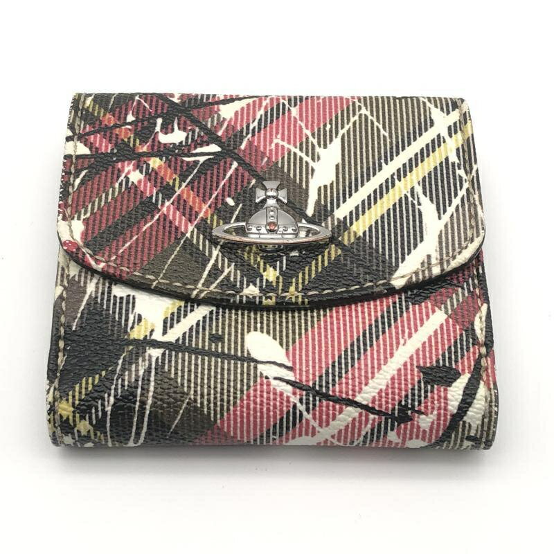 【中古】Vivienne Westwood DERBY SMALL WALLET 二つ折り財布 マルチカラー ヴィヴィアン・ウエストウッド[10](4)