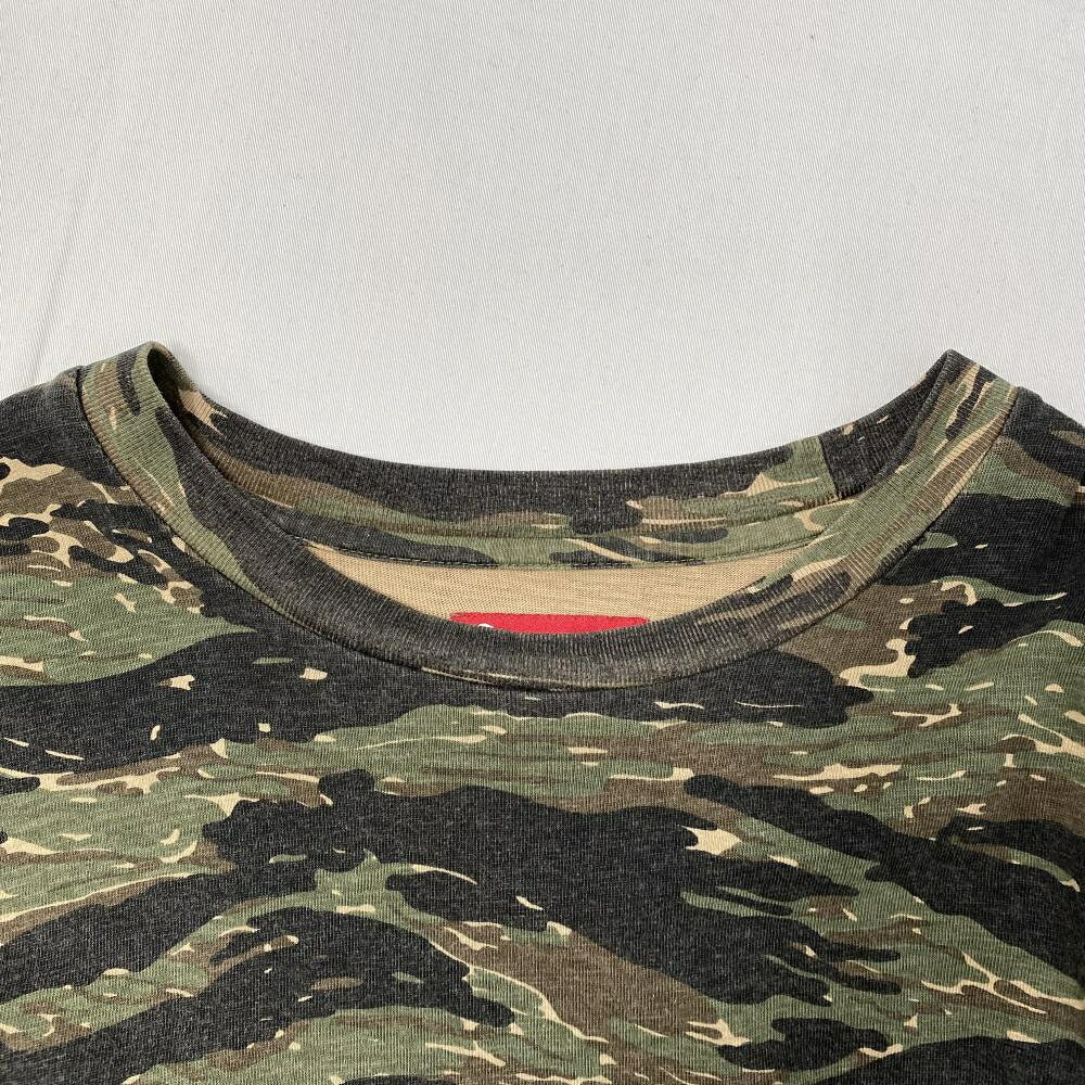 【中古】Supreme 23SS Pocket Tee Olive Camo サイズXXL シュプリーム[17]