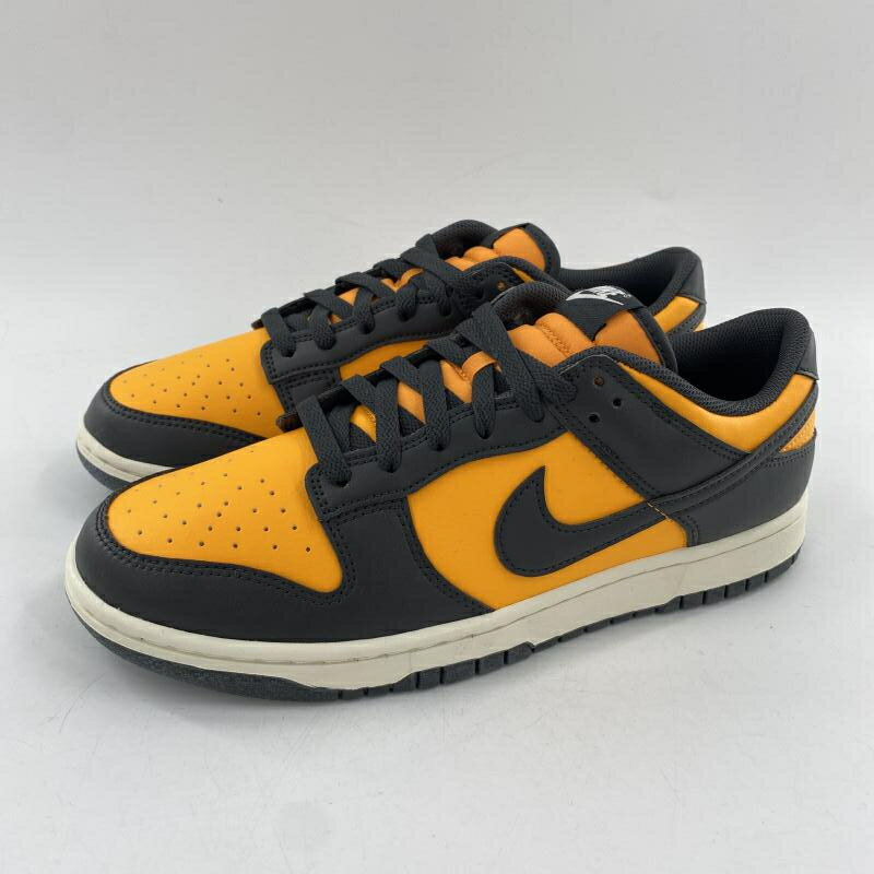【中古】NIKE Dunk Low Retro Sundial/Sail/Anthracite スニーカー 27.5cm HF5441-700 オレンジ ブラック ナイキ[10]