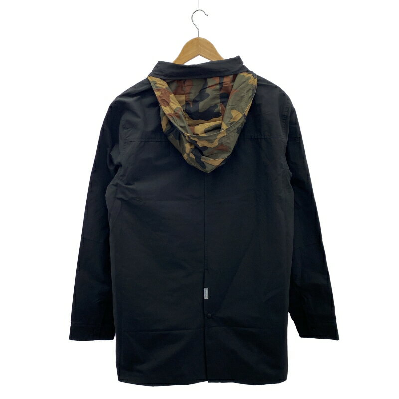 【中古】HERSCHEL SUPPLY ナイロンパーカージャケット サイズM 黒 ハーシェルサプライ[91]