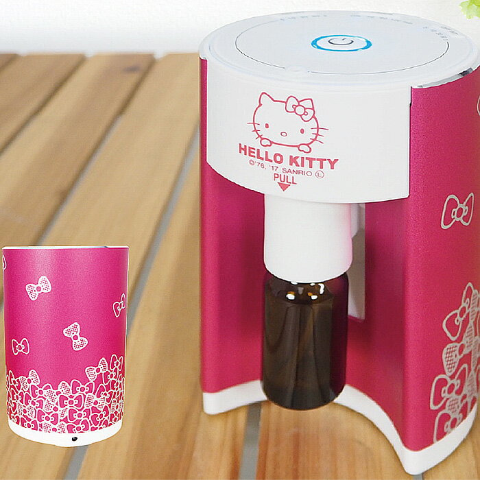 【着後レビューで特典C】アロマディフューザー ネブライザー 水なし 水を使わない ハローキティ HELLO KITTY SANRIO サンリオ アロマ アロマオイル ディフューザー シンプル USB 空気清浄 プレゼント テレワーク 在宅 新生活 北欧 おしゃれ 送料無料 ###アロマHK-NR###