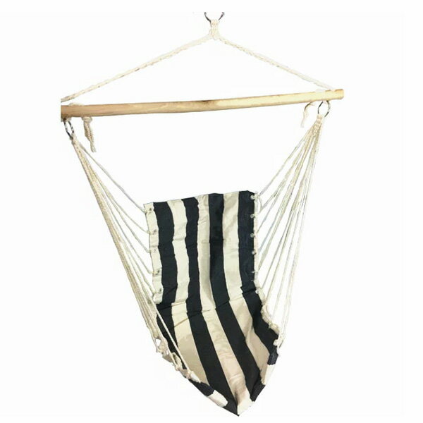 ロープチェア ハンギング 吊り式 ハンモック 室内 ブランコ 一人用 ハンモックチェア ハンギングチェア ガーデン 送料無料 ###ブランコRBDY青/白###