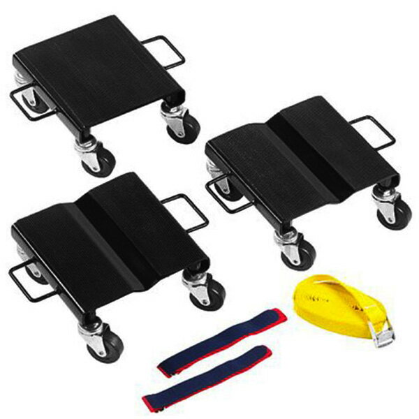 台車 ドーリー3点セット スタンド 展示 運搬 保管 キャスター スノーモービルの移動に ###キャリー15-853###