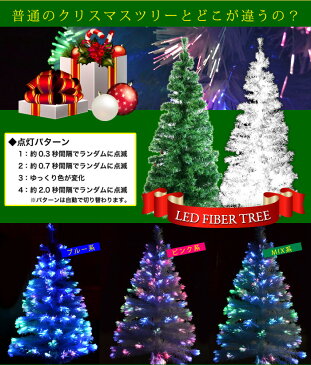 クリスマスツリー ファイバーツリー おしゃれ LED 180cm クリスマス ツリー 光ファイバー ホワイト グリーン ライト 飾り 装飾 光ファイバーツリー ヌードツリー 送料無料 お宝プライス ###ファイバーツリー180###