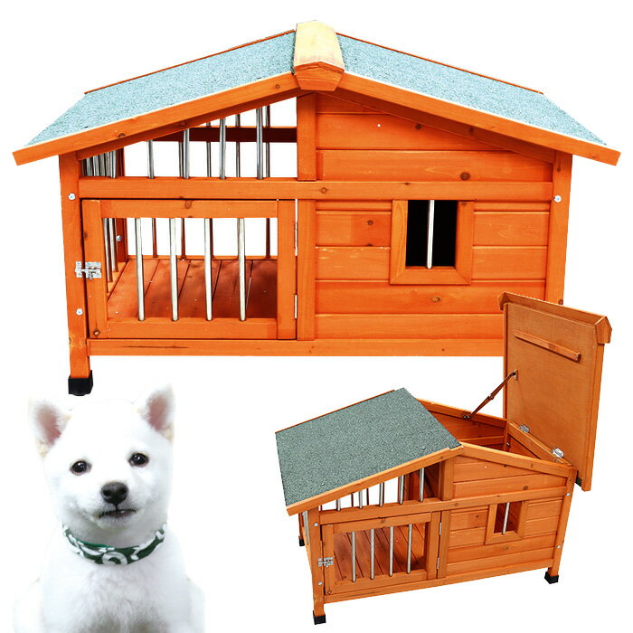 【着後レビューで特典A】犬小屋 大型 サークル犬舎 サークル ウッディ 犬舎 屋外ハウス 外飼い お庭用 木製 ペットゲージ ドッグパーク 中型犬用 小型犬用 おしゃれ 人気 送料無料 ###犬小屋DGH9024S###