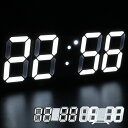 \GW企画!5月3日-6日は金額別クーポン配布!!/3D LED 時計 置き時計 壁掛け時計 掛け時計 デジタル時計 インテリア 目覚まし アラーム 時間 時刻...