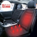 【10%OFFクーポン！1日限定】シートヒーター ホットクッション 12V カーシート ヒーター 助 ...