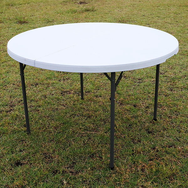 アウトドアテーブル 折りたたみ 頑丈 円形 幅120cm レジャーテーブル レジャー キャンプ アウトドア 海 海水浴 イベント テーブル 丸テーブル 折り畳み式 バーベキュー BBQ 外テーブル 送料無料###テーブルYS-ZY120###通販格安セール情報　楽天　通販