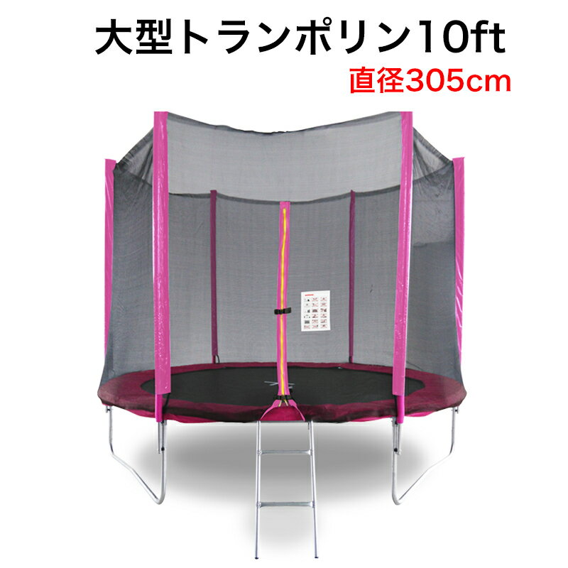 【 事業所/営業所引き取り 送料無料】 大型 10Ft 305cm 安全セーフティネット 昇降ハシゴ 大型トランポリン【送料無料】###トランポリンTR10◇###
