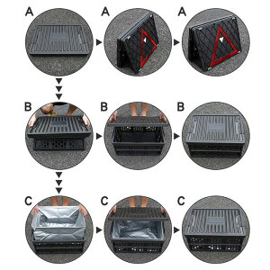折りたたみコンテナ 多機能 収納ボックス 28L 折りたたみ 積み重ね スタッキング コンテナボックス 蓋付き クーラーボックス 三角表示 ハザード 防水袋付き 車載 アウトドア キャンプ BBQ 買い物 送料無料###ボックス0327A###通販格安セール情報 楽天 通販