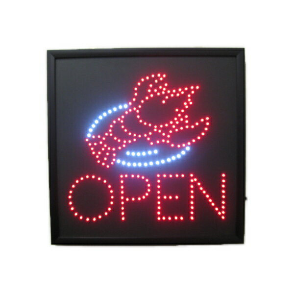 LEDパネル　LEDサイン　看板　レストラン　「OPEN」　 LED看板　掲示板 　【送料無料】/　 ...