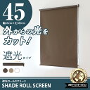 ポイント10倍★ロールスクリーン ロールカーテン ロールブラインド 幅45cm 遮光率99.99%###スクリーンRK45###