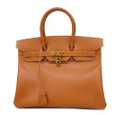 ★SALE 【4od3945-g】エルメス ハンドバッグ/バーキン35/□D刻印/クシュベル/ゴールド/ゴールド金具 【中古】 レディース