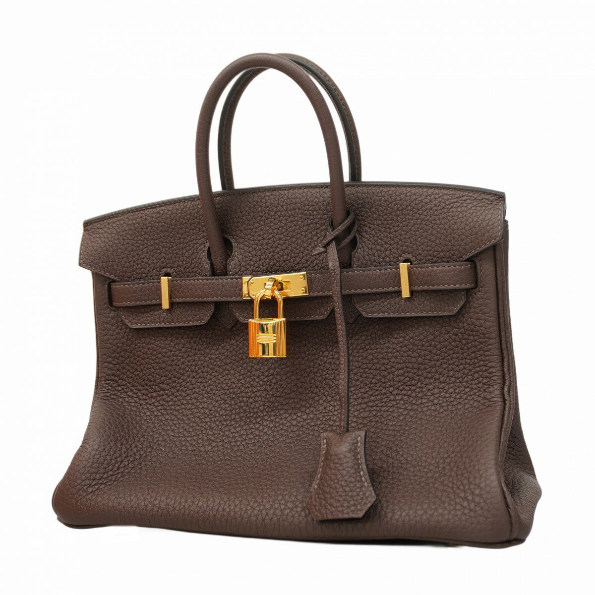 ★SALE【5aa0052-g】エルメス ハンドバッグ バーキン25 トゴ ブラウン ゴールド金具 D刻印【中古】レディース