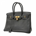 ★最終価格★SALE【5da1377】エルメス ハンドバッグ バーキン30 トゴ ブラック ゴールド金具 □N刻印【中古】メンズ