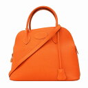 ★SALE【5dc3349】エルメス ハンドバッグ ボリード31 トゴ オレンジ ゴールド金具 □R刻印【中古】レディース