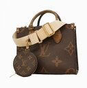 ★SALE【5dc4144】ルイヴィトン ハンドバッグ モノグラム・リバース/モノグラム・ジャイアント オンザゴーPM M46373 ブラウン【中古】レディース