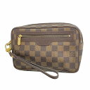 【5ea0435】ルイヴィトン クラッチバッグ ダミエ ポシェットビエマカオ N61739 エベヌ【中古】メンズ(4)