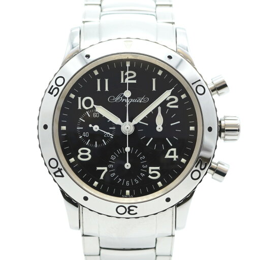 ★SALE【5wwf0382】ブレゲ アエロナバル TYPEXX 3800 黒文字盤【中古】腕時計 メンズ ★SALE【5wwf0382】ブレゲ アエロナバル TYPEXX 3800 黒文字盤【中古】腕時計 メンズ