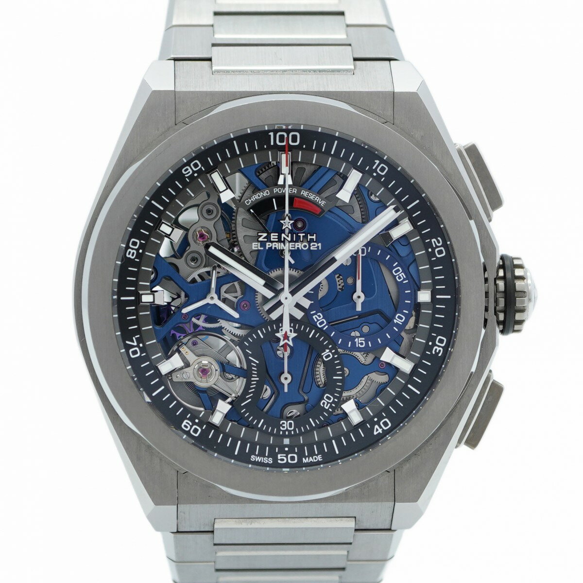 【5wwg0250】ゼニス デファイ エル・プリメロ21 95.9002.9004 スケルトン文字盤【中古】腕時計 メンズ